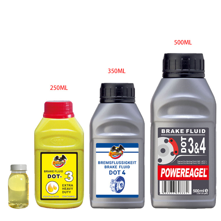 brake fluid  250ml Plastic bottle/Iron Can Heavy Duty hydraulic brake fluid dot3 and dot4 Car Brake Fluid