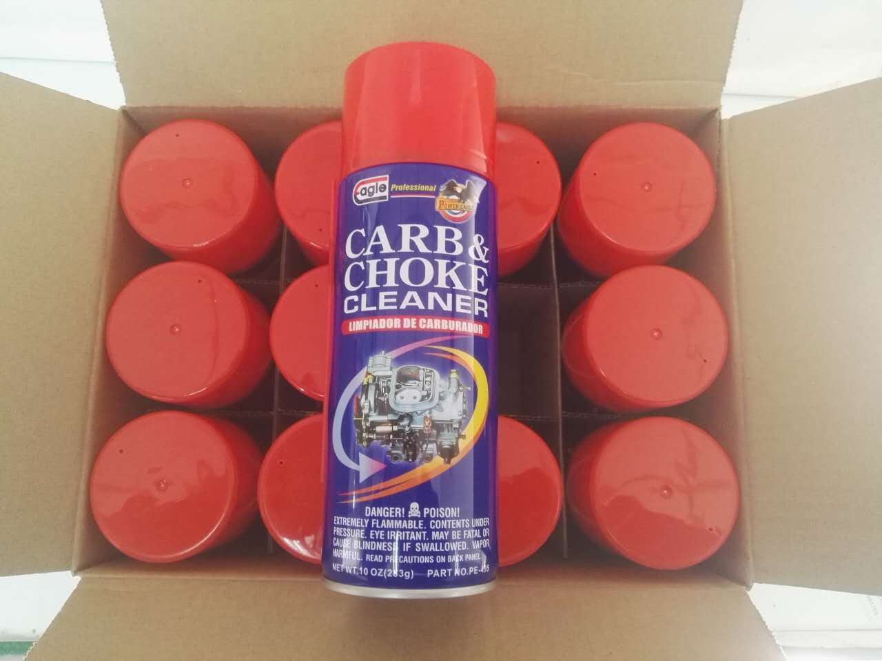 PowerEagle Professional Powerful Carb And Choke Cleaner Aerosol Cleaning 450ml Carburetor Cleaner