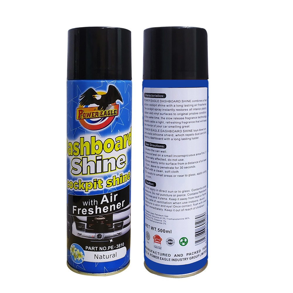 500ml Natural scent best price car dashboard polish silicone spray auto shine polish