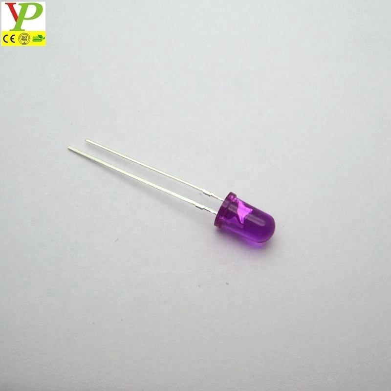 Ultra Violet through hole 0.06w 3mm 5mm 365nm purple UV LED diode