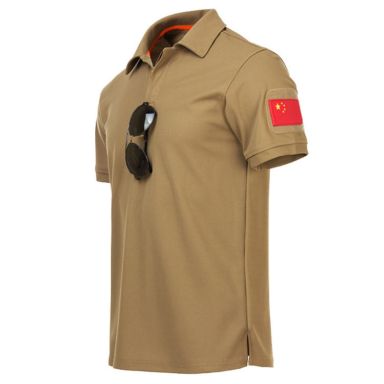 Custom Short Sleeve Quick Dry Polo Shirt Male Tee Shirts Men Clothes Tactical Plain Turn-down Polo Shirts