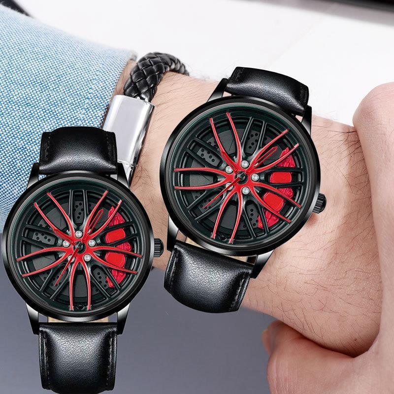 Wholesale Fashion Sport Car Black Wsummerub Wristwatch Design Watch Men Watches Car Qparty Glass Mens Watch Stainless Steel