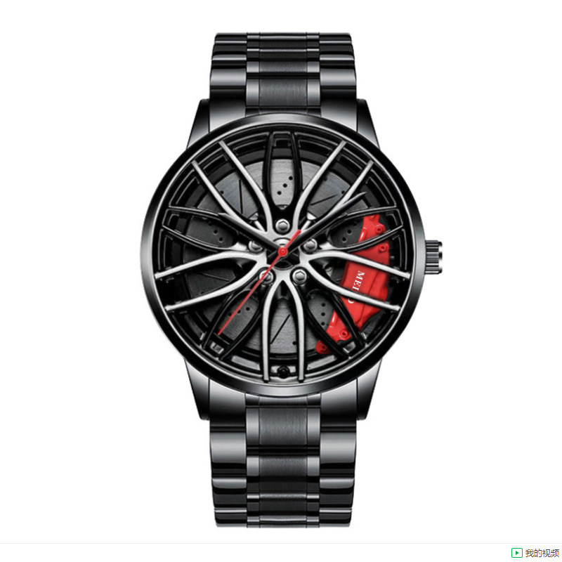 Wholesale Fashion Sport Car Black Wsummerub Wristwatch Design Watch Men Watches Car Qparty Glass Mens Watch Stainless Steel