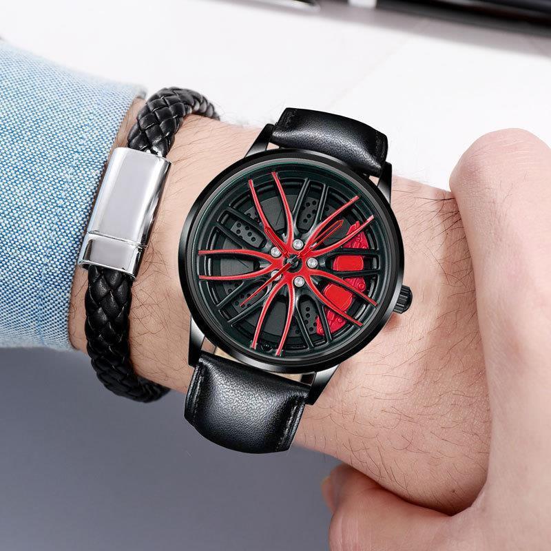 Wholesale Fashion Sport Car Black Wsummerub Wristwatch Design Watch Men Watches Car Qparty Glass Mens Watch Stainless Steel