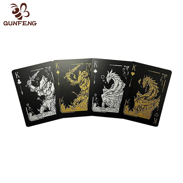 Premium Poker Marked Golden Silver Pvc Metal box Sublimation Blank Paper Game Playing Cards Pokerkarte spielen Jouer au poker 54