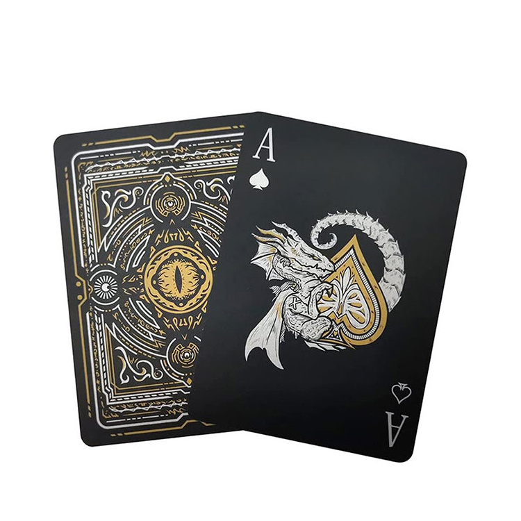 Premium Poker Marked Golden Silver Pvc Metal box Sublimation Blank Paper Game Playing Cards Pokerkarte spielen Jouer au poker 54