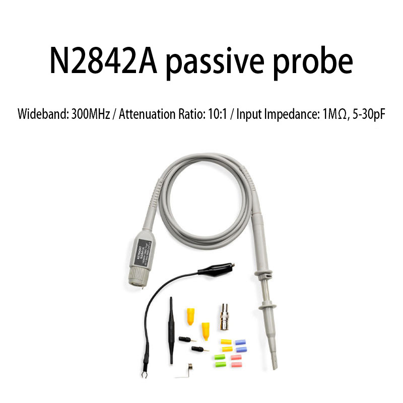 Keysight  10 to 1  Broadband 300 MHz  provide low and high frequency compensation N2842A Passive Probe