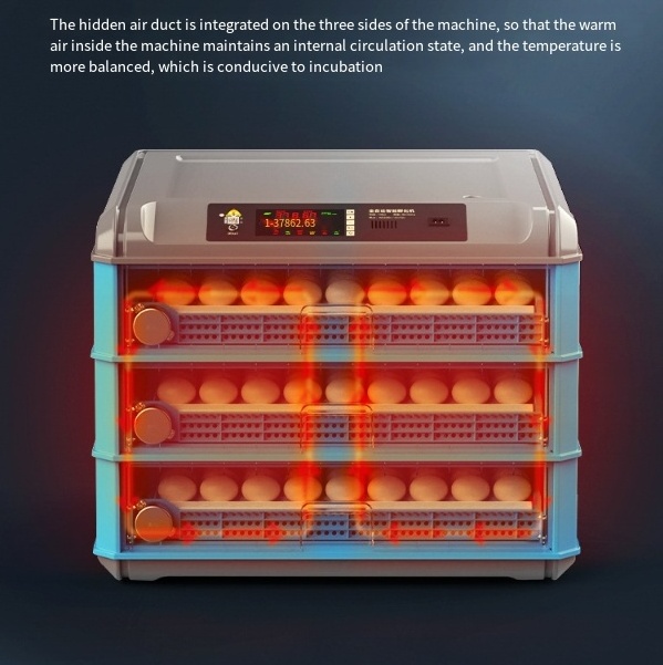 Hot Sale Shipping Dc Ac Dual Full Automatic 500 Chicken Eggs Bird Eggs Incubator For Sale