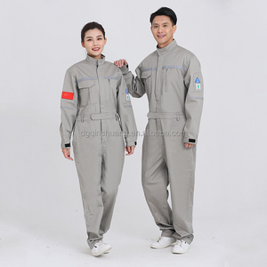 Custom high quality work overall construction workers reflective jumpsuit men's safety work clothes