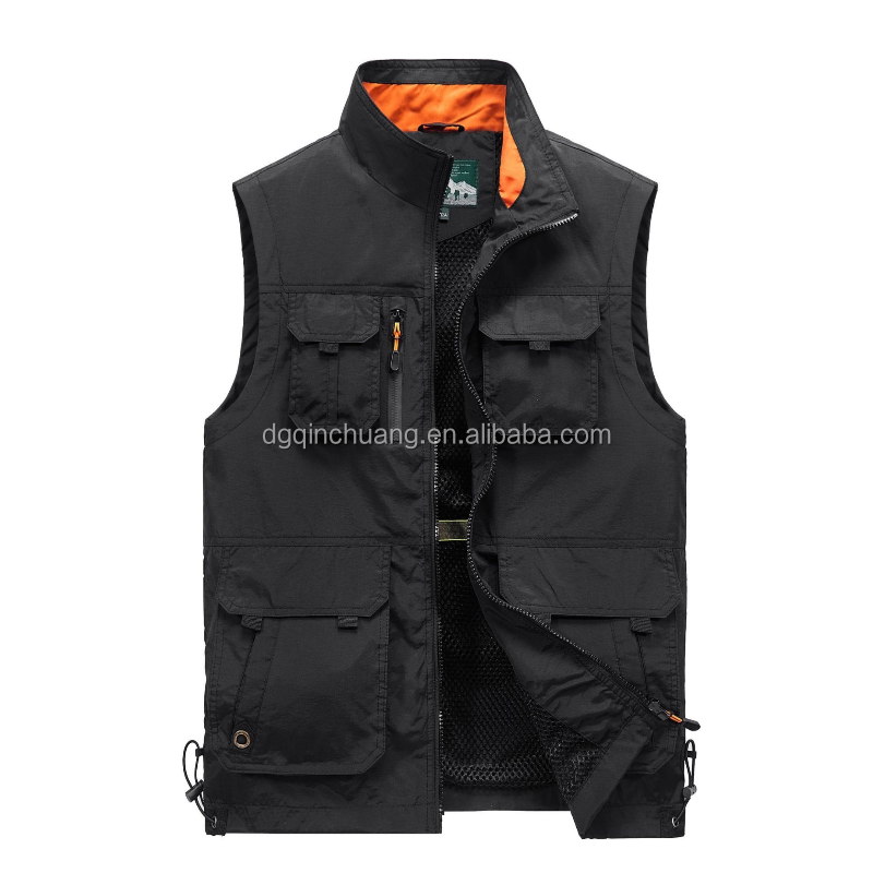 Men's Lightweight Utility Vest Travel Safari Work  Fishing Vest for Man Casual Multi- Outdoor Utility Vest for Male