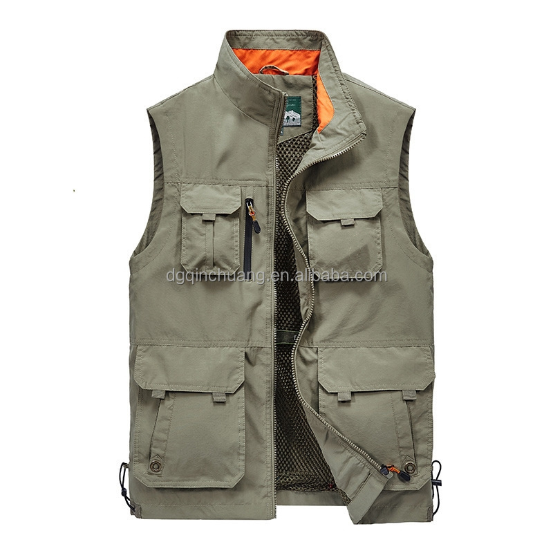 Men's Lightweight Utility Vest Travel Safari Work  Fishing Vest for Man Casual Multi- Outdoor Utility Vest for Male