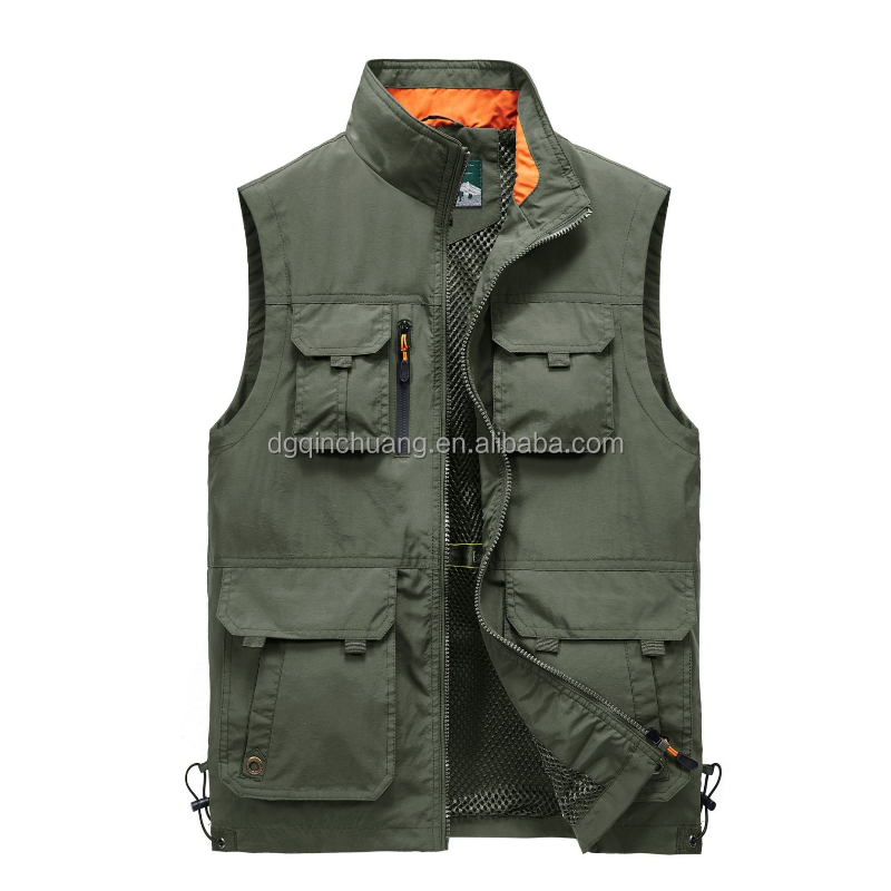 Men's Lightweight Utility Vest Travel Safari Work  Fishing Vest for Man Casual Multi- Outdoor Utility Vest for Male