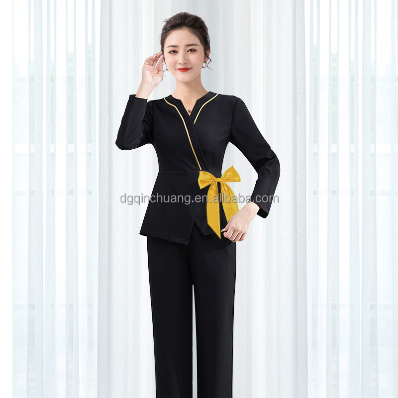 Custom logo Breathable elegant Spa Beauty Salon Uniform Spa uniform