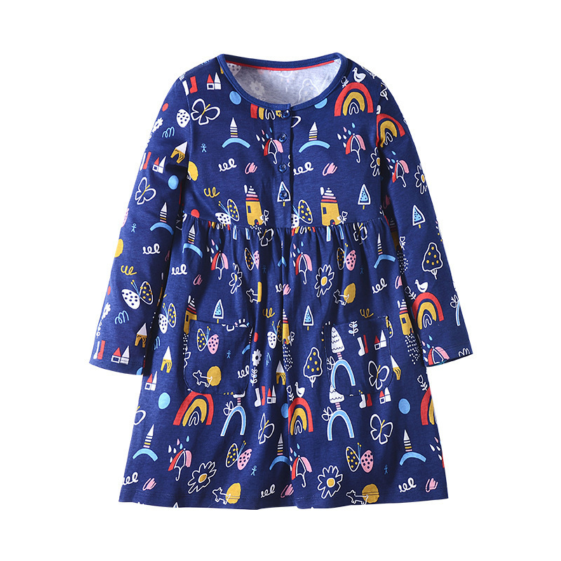 New design fleece children custom hoodies dresses wholesale