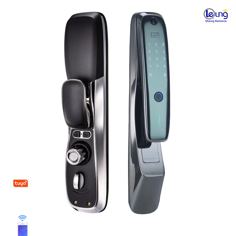 Intelligent Fingerprint Tuya WIFI Smart Home Doorlock Password Remote Control Mobilephone Locks Card Key Biometric Door Lock