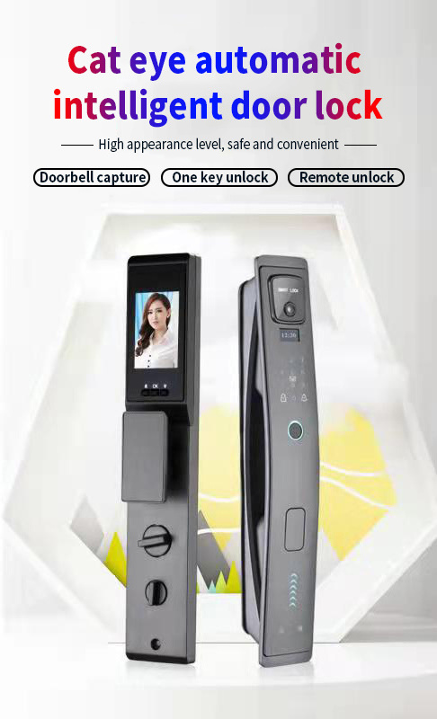 New Model QLEUNG S927MAX Fully Automatic Usmart go APP Mobile Control Cat Eye Biometric Fingerprint Wifi Smart Camera Door Lock