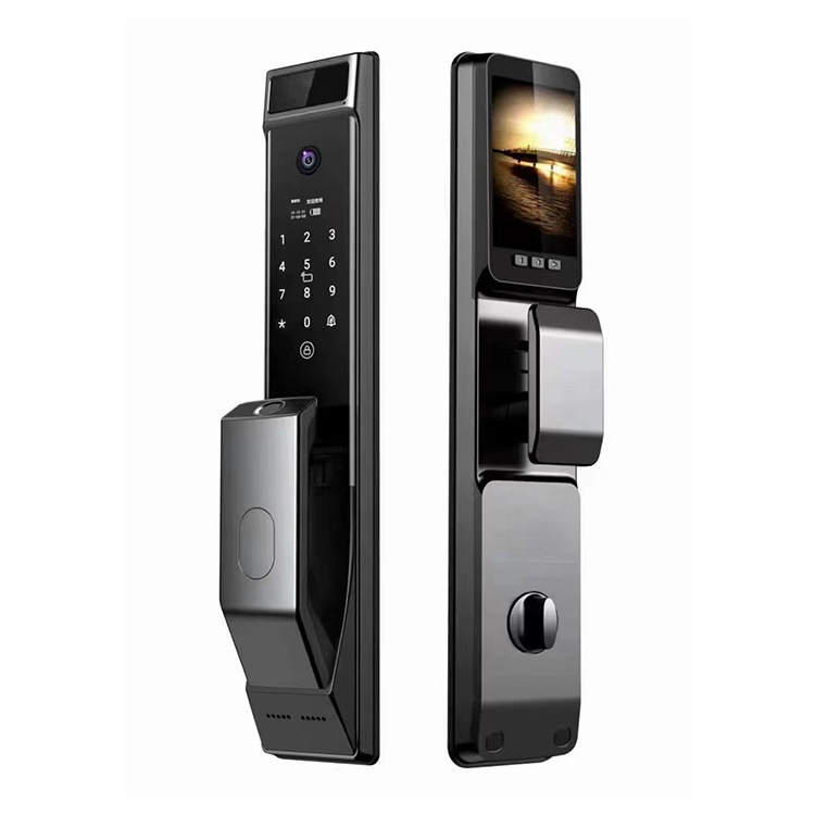 Automatic Wifi Tuya Lock Camera APP Remote Control Fingerprint Card Key Smart Lock With Camera Snapshot Photos Smart Door Lock