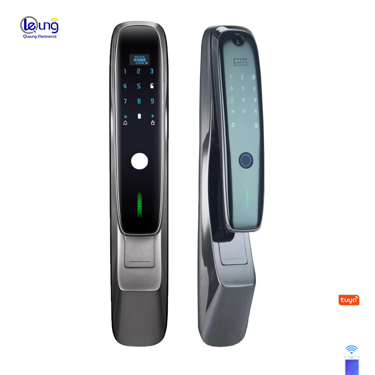 Intelligent Fingerprint Tuya WIFI Smart Home Doorlock Password Remote Control Mobilephone Locks Card Key Biometric Door Lock