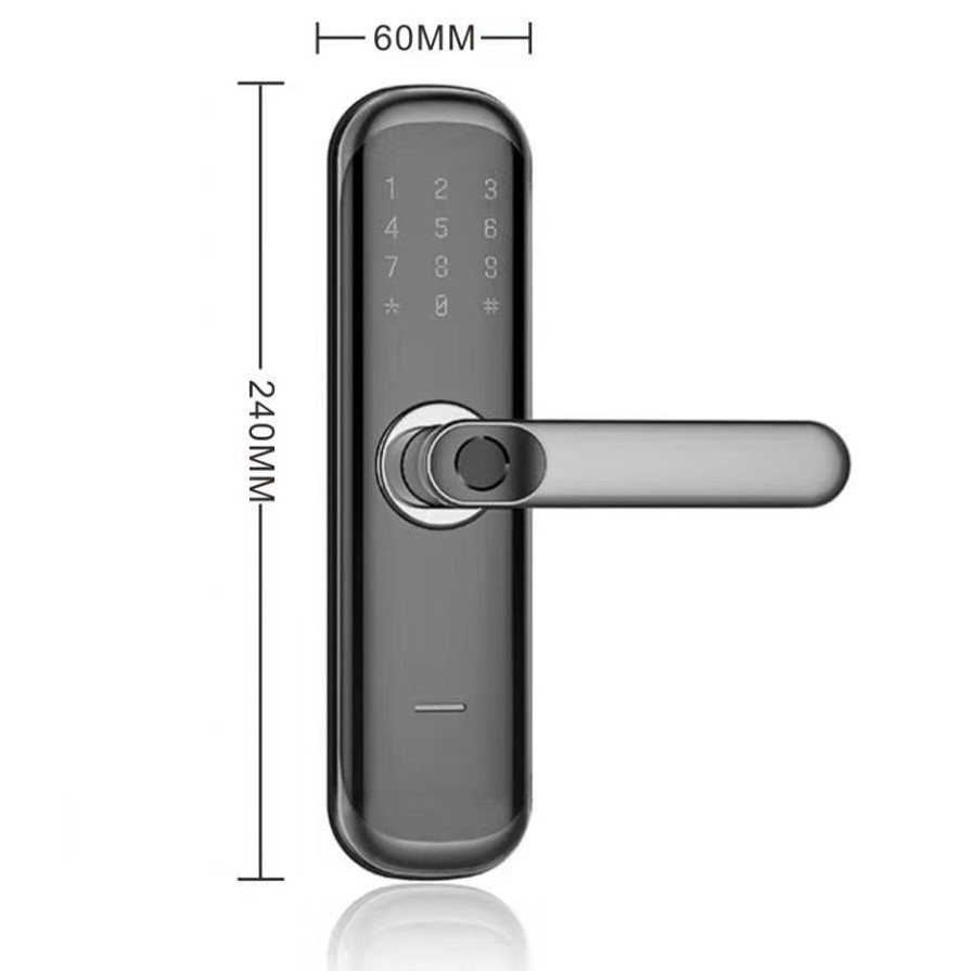 Smart Tuya TTlock Smartphone Wifi Digital Fingerprint Electronic Password Card Key Smart APP Door Lock For Apartment