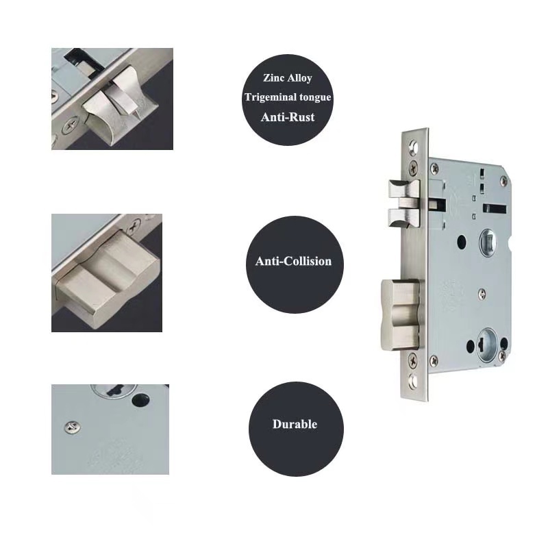 Smart Lock Stainless Mortise Fingerprint Door Lock Lock Body Customize Size Styles Mortise With 6068 5572 3585 5050 6085 Mortise