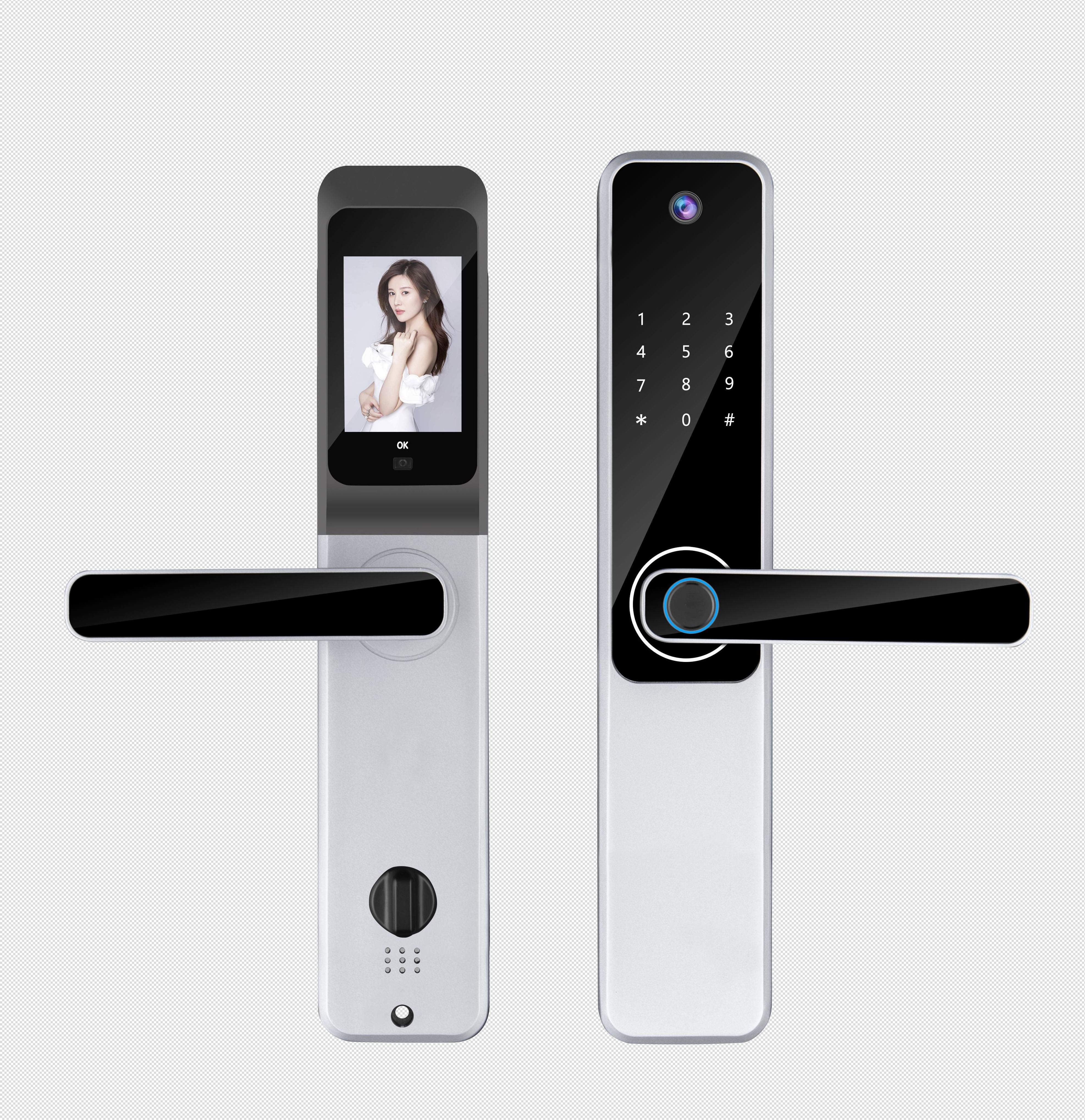 New Design Camera Tuya Smart Doorlock Fingerprint Digital Code IC Card Wifi Lock Remote Control Smart Door Lock