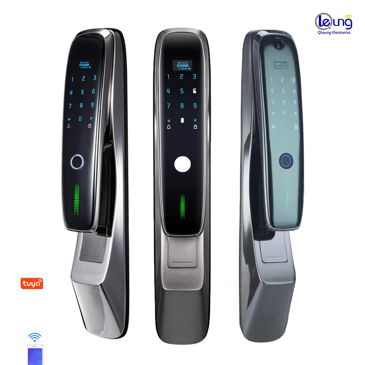 Intelligent Fingerprint Tuya WIFI Smart Home Doorlock Password Remote Control Mobilephone Locks Card Key Biometric Door Lock