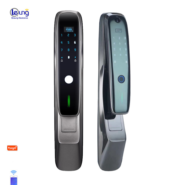 Intelligent Fingerprint Tuya WIFI Smart Home Doorlock Password Remote Control Mobilephone Locks Card Key Biometric Door Lock