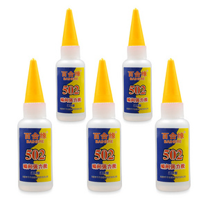 Factory Direct Sale 502 Glue Gum Mucilage Dehydration Universal Instant Super Glue High Viscosity Strong Bonding Adhesive