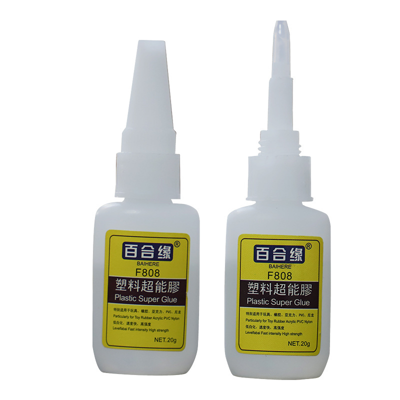 High Quality Custom Industrial Medical Silicone Plastic Bottle Glue 808 For PVC Super Glue