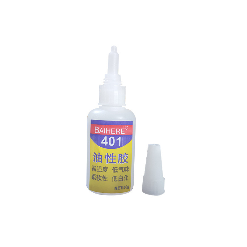 2020 Hot Sale  Fast Dry Food Grade Heat Resistant Wood Adhesive Super Glue 401 oily adhesive