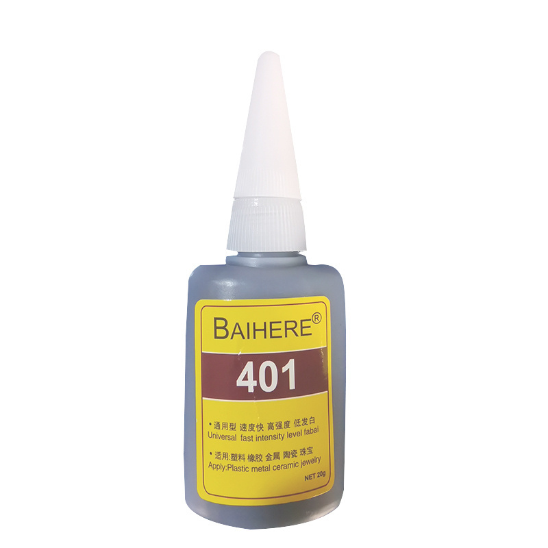 Hot Sale401 black super  Glue for rubber super adhesive &sealants