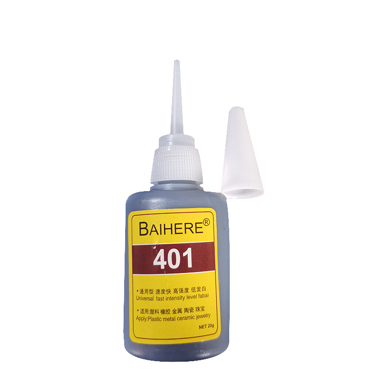 Hot Sale401 black super  Glue for rubber super adhesive &sealants