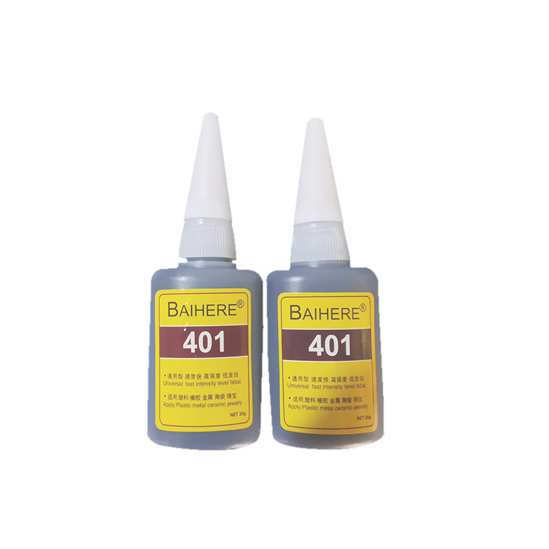 Hot Sale401 black super  Glue for rubber super adhesive &sealants