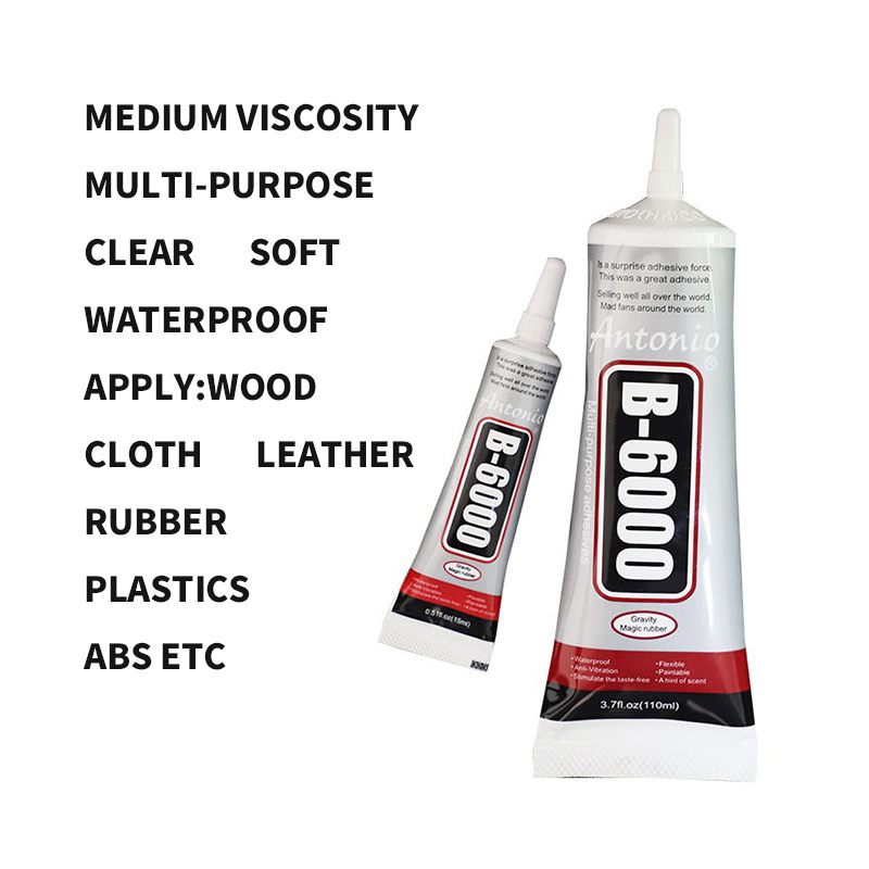 Strong transparent glue B6000 jewelry bonding glue waterproof liquid high quality multi-purpose glue