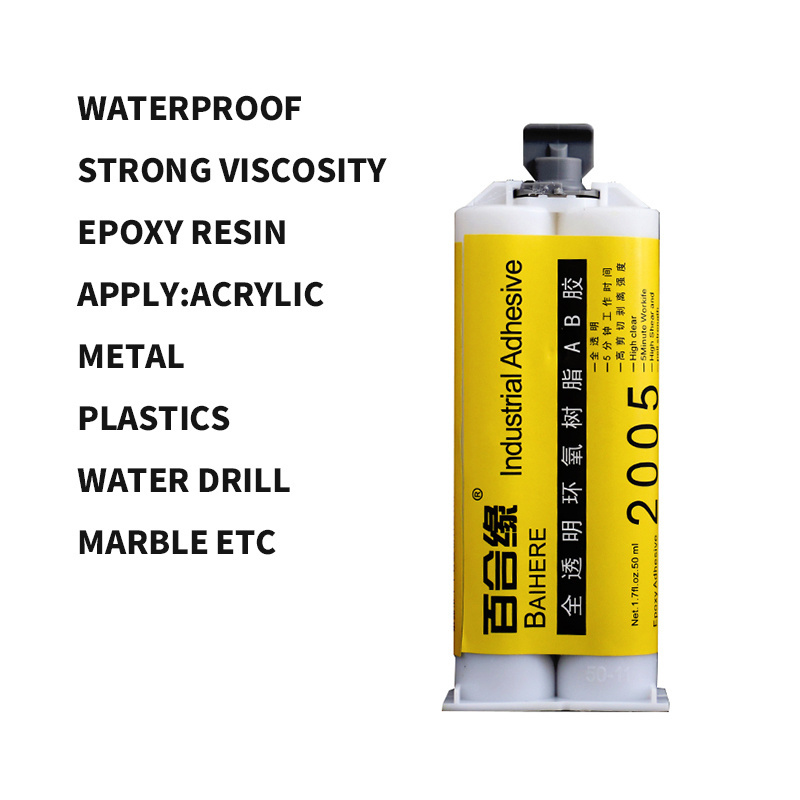 Best Seller Factory Direct Sale Transparent Fabric Ceramic Epoxy Ab Marble To Bond Glue Metal Epoxy Resin Super Glue