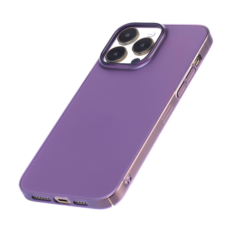 Gloss Hardshell Purple Phone Case For Women Slim Fit Non-yellowing PC Case