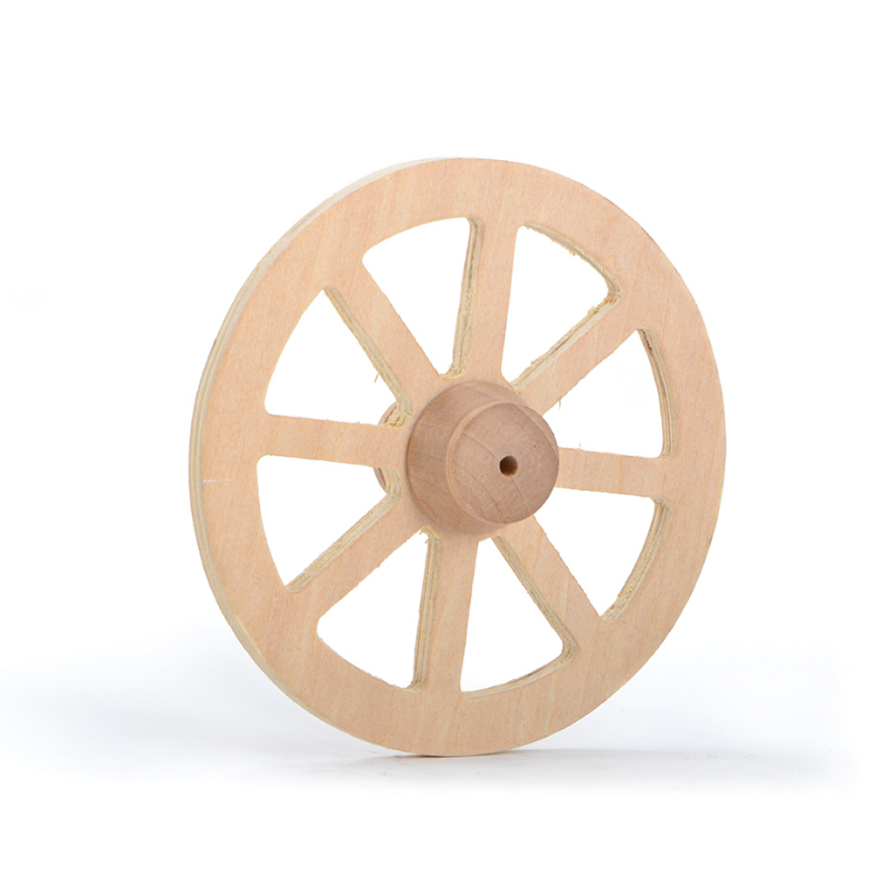 1:12 Scale Dollhouse Furniture Accessories Attachment Wooden Wheels QW60398