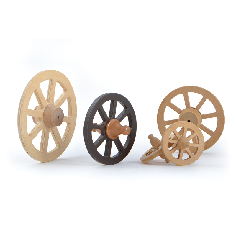 1:12 Scale Dollhouse Furniture Accessories Attachment Wooden Wheels QW60398