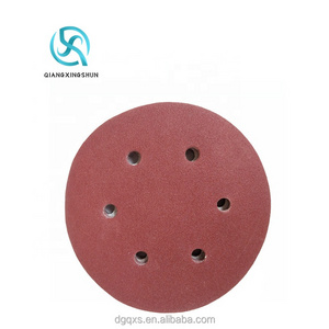 5inch Sanding Paper Disc Aluminum Oxide 125mm OEM Red Round Adhesive Sanding Disc