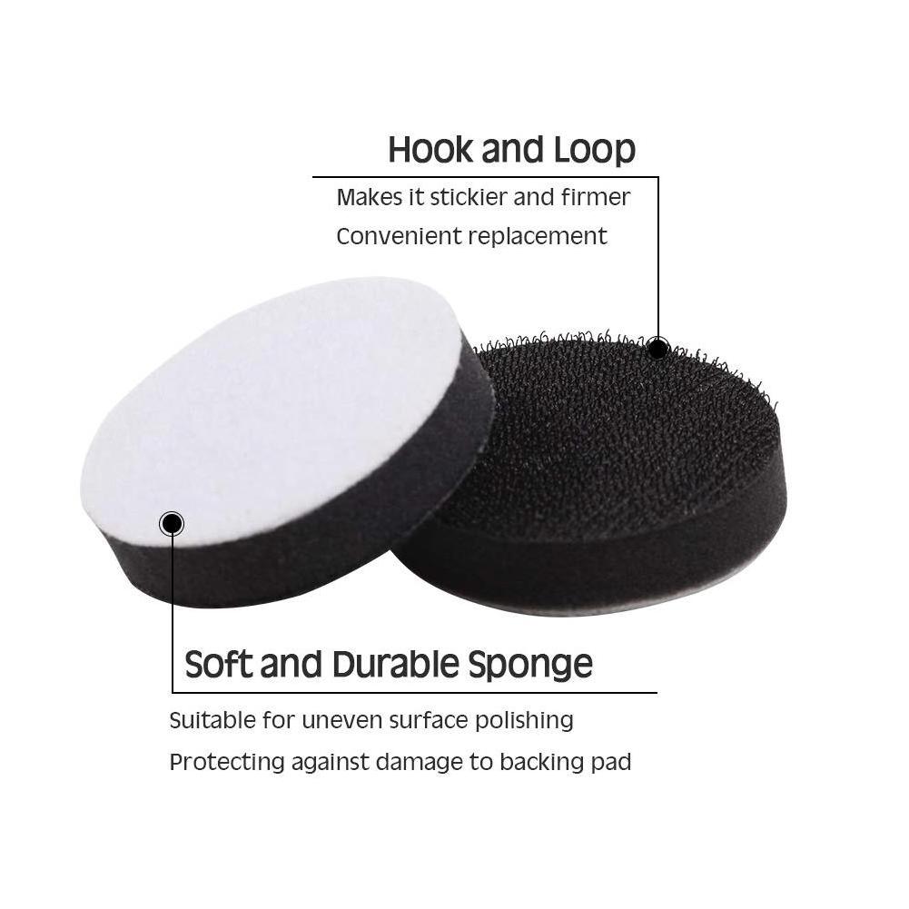 2 Inch Hook and Loop Sponge Cushion Buffer Backing Pad Soft Density Interface Pads