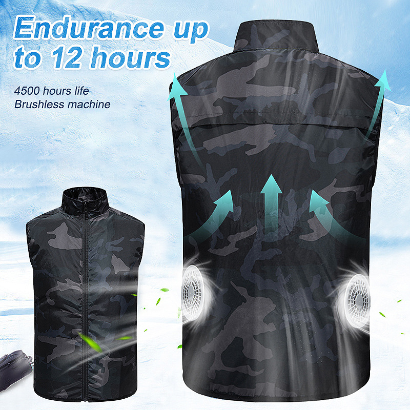 Summer Wokerwear Air Conditioner Vest Clothes Work Uniform Cooling Fan Vest with Fan