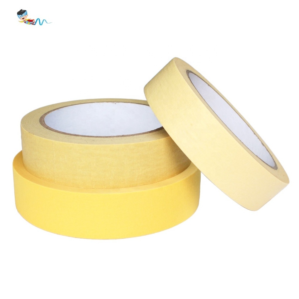 Recyclable High Temperature Resistant No-Residual Automotive Spray Paint Crepe Paper Masking Self Adhesive Tape