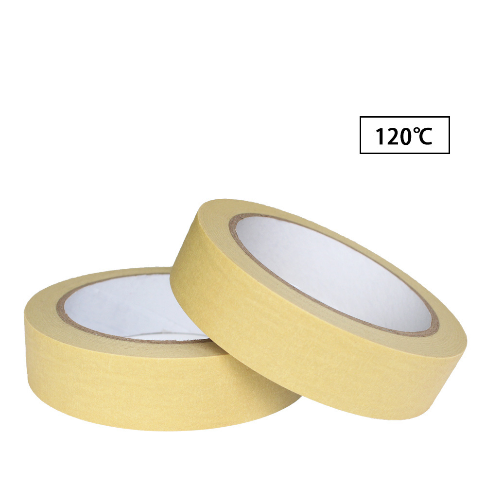 Recyclable High Temperature Resistant No-Residual Automotive Spray Paint Crepe Paper Masking Self Adhesive Tape