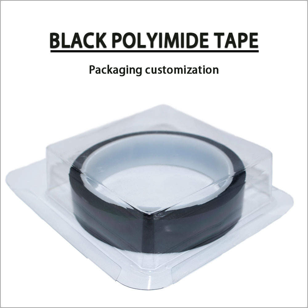 Black Color Polyimide Pi Film with Silicone Glue Kaptons Polyimide Self Adhesive Tape