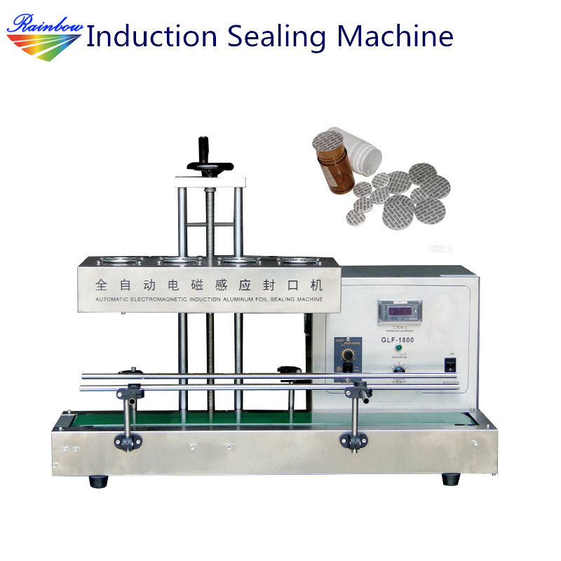 Small business continuous plastic bottle induction sealing machine