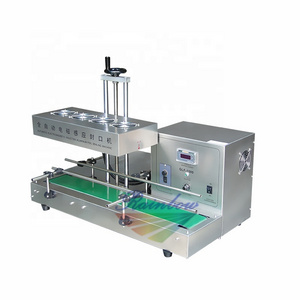 Small business continuous plastic bottle induction sealing machine