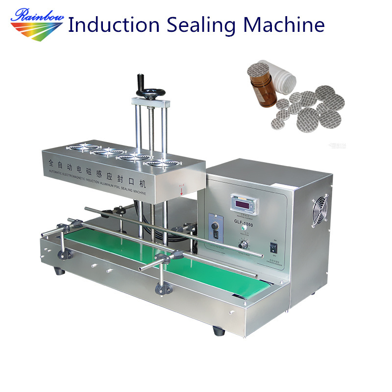 Small business continuous plastic bottle induction sealing machine