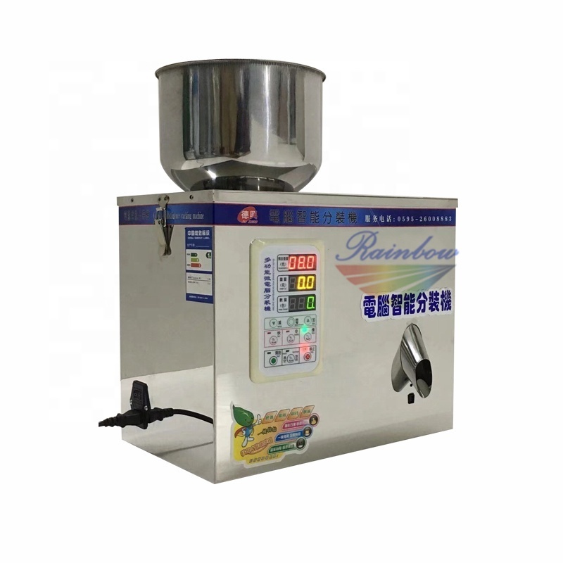 High accuracy digital control small scale spice bottle filling machine