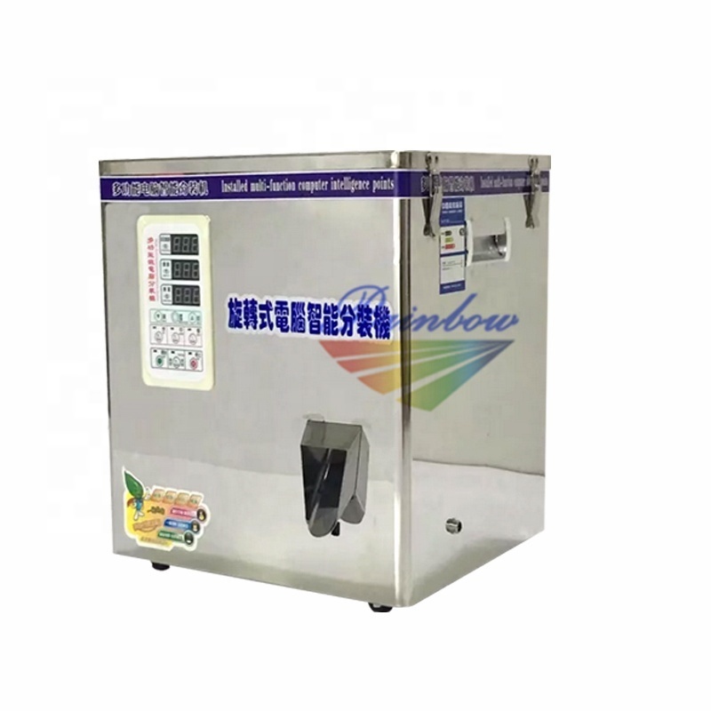 High accuracy digital control small scale spice bottle filling machine