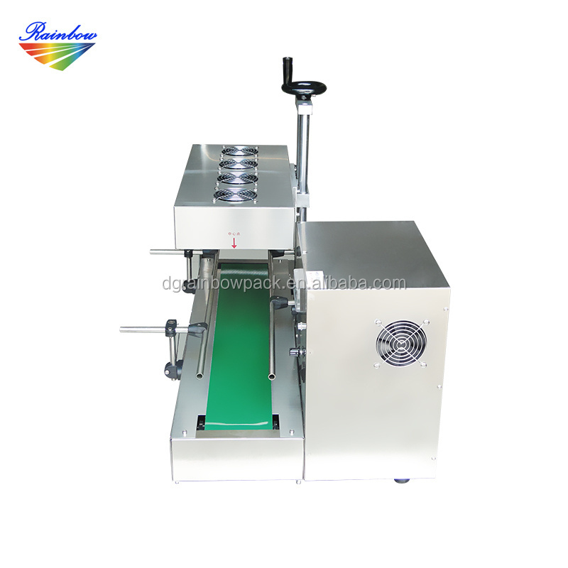 Small business continuous plastic bottle induction sealing machine